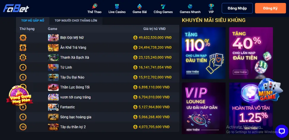Hình ảnh game nổ hũ jackpot lũy tiến với tiền vàng và biểu tượng may mắn
